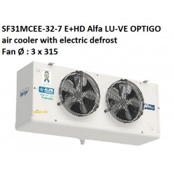 SF31MCEE-32-7 E + HD Alfa LU-VE OPTIGO raffreddatore ad aria con sbrinamento elettrico