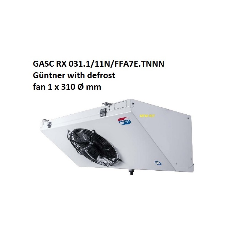 GASC RX 031.1/11N/FFA7E.TNNN Güntner refrigerador com descongelamento