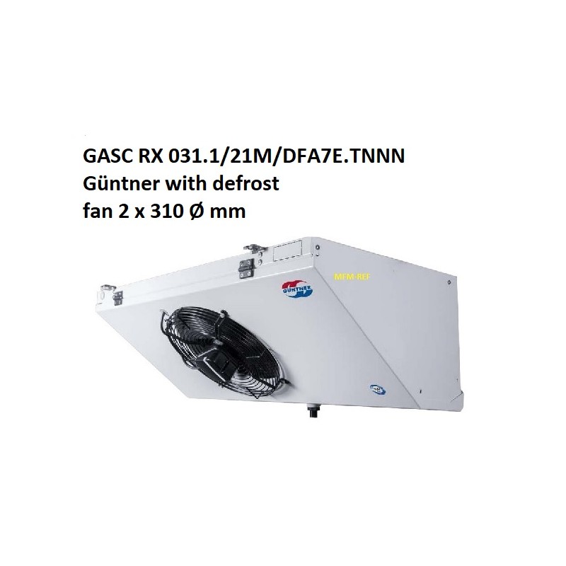 GASC RX 031.1/21M/DFA7E.TNNN Güntner refrigerador com descongelamento