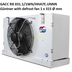 GACC RX 031.1/1WN/HHA7E.UNNN Guntner refroidisseur d'air avec dégivrage électrique