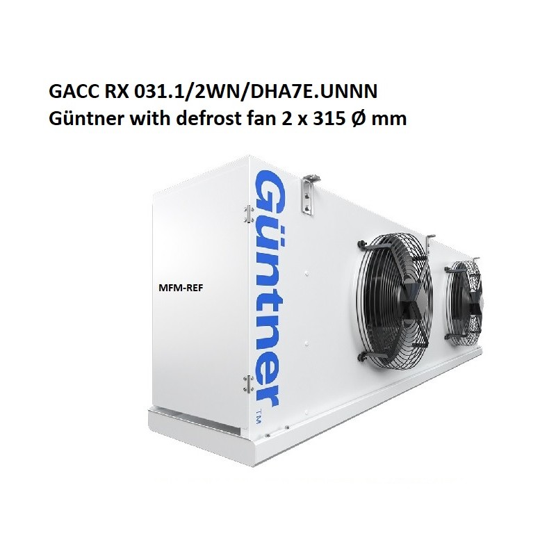 GACC RX 031.1/2WN/DHA7E.UNNN Guntner refrigerador com descongelamento