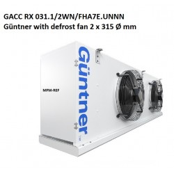 GACC RX 031.1/2WN/FHA7E.UNNN Guntner refrigerador com descongelamento
