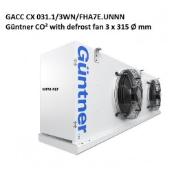 GACC CX031.1/3WN/FHA7E.UNNN Guntner refroidisseur d'air avec dégivrage