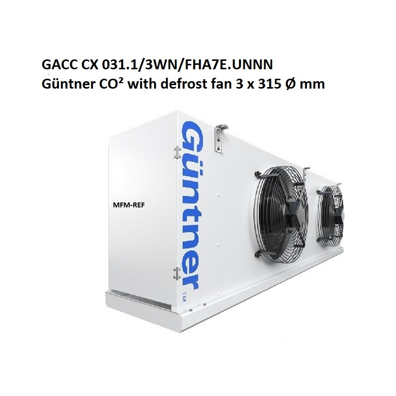 GACC CX031.1/3WN/FHA7E.UNNN Guntner refroidisseur d'air avec dégivrage