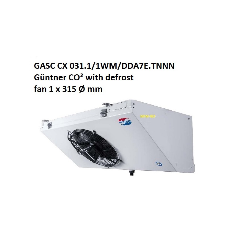 GASC CX 031.1/1WM/DDA7E.TNNN Güntner refrigerador de ar: CO2
