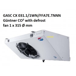 GASC CX 031.1/1WN/FFA7E.TNNN Güntner air cooler: fin space 7 mm CO2