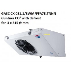 GASC CX 031.1/3WM/FFA7E.TNNN Güntner air cooler: fin space 7 mm CO2