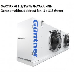GACC RX 031.1/3WN/FHA7A.UNNN Guntner cooler without electric defrost