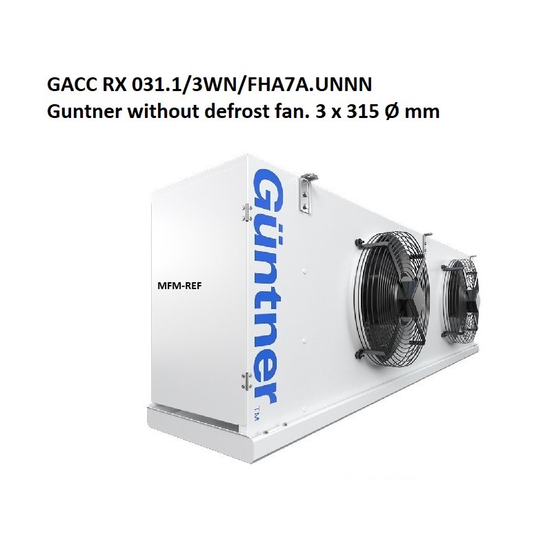 GACC RX 031.1/3WN/FHA7A.UNNN Güntner refrigerador sem descongelamento