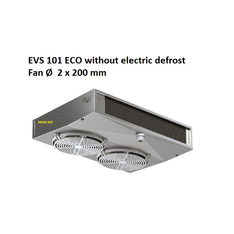 EVS 101 ECO tecto refrigerador sem descongelamento eléctrico entre as aletas: 3,5 - 7 mm