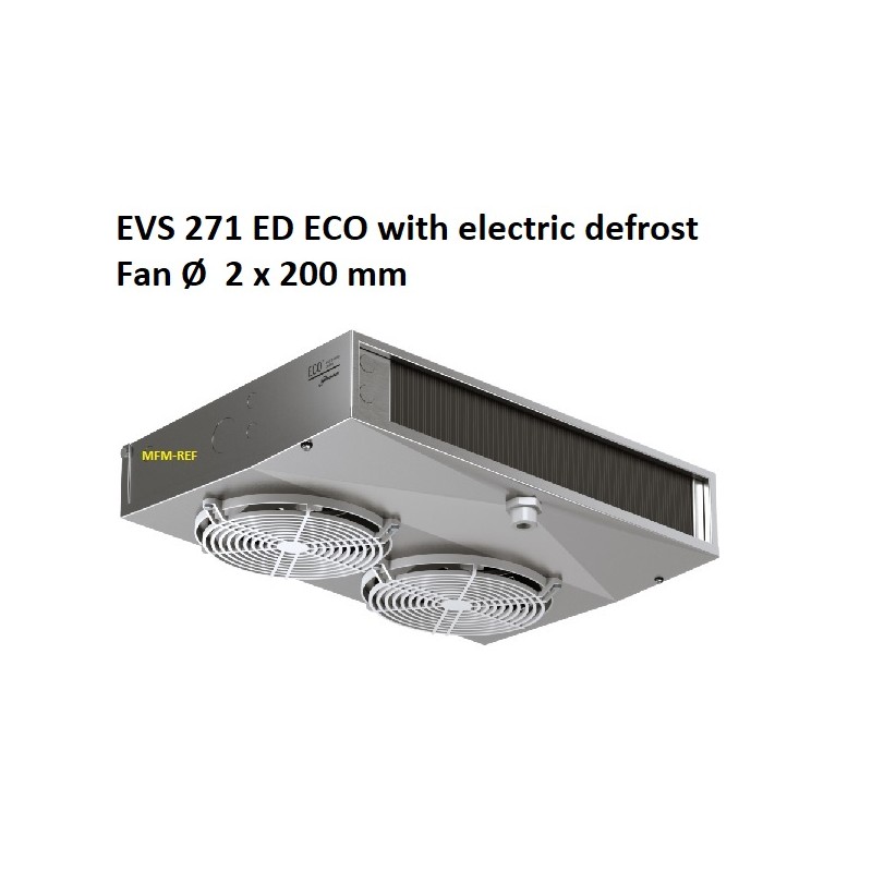 EVS271ED ECO plafondkoeler met elektrische ontdooiing lamel 3.5 - 7mm
