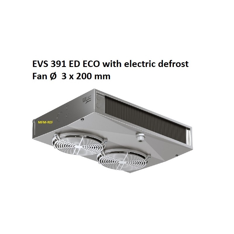 EVS391ED ECO tecto refrigerador espaçamento entre as aletas: 3.5 - 7mm