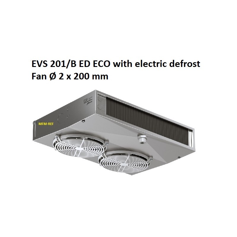 EVS201/BED ECO enfriador de techo separación de aletas:  4,5 - 9 mm