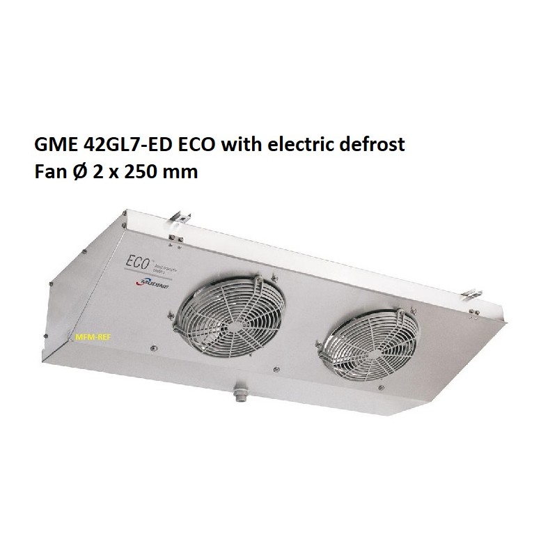GME42GL7ED ECO Modine air cooler fin spacing: 7 mm. MTE 23L7-ED Luvata