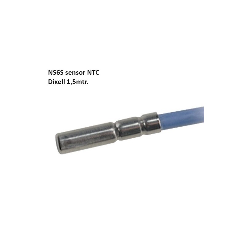 Dixell NS6S NTC temperature inox probe -40/+120°C silicon 1,5meter