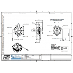 FMI AA.707 Ventilator Motor 10Watt 220/240V 50/60Hz