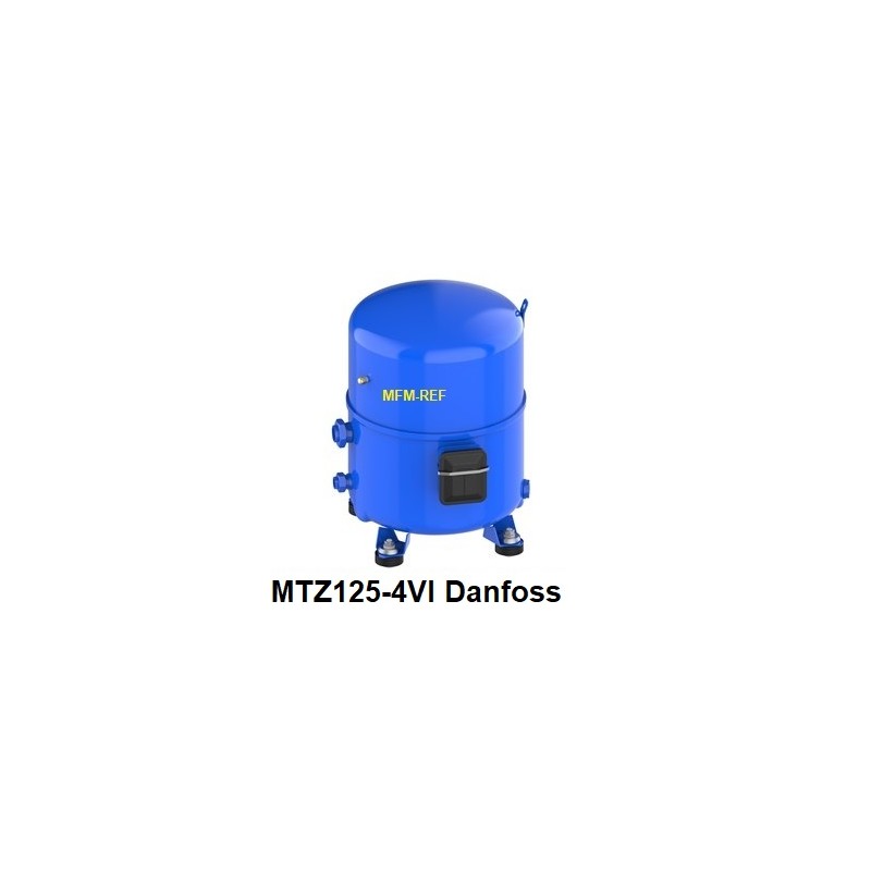 MTZ125-4VI Danfoss hermetic compressor 400V-3-50Hz / 460V-3-60Hz