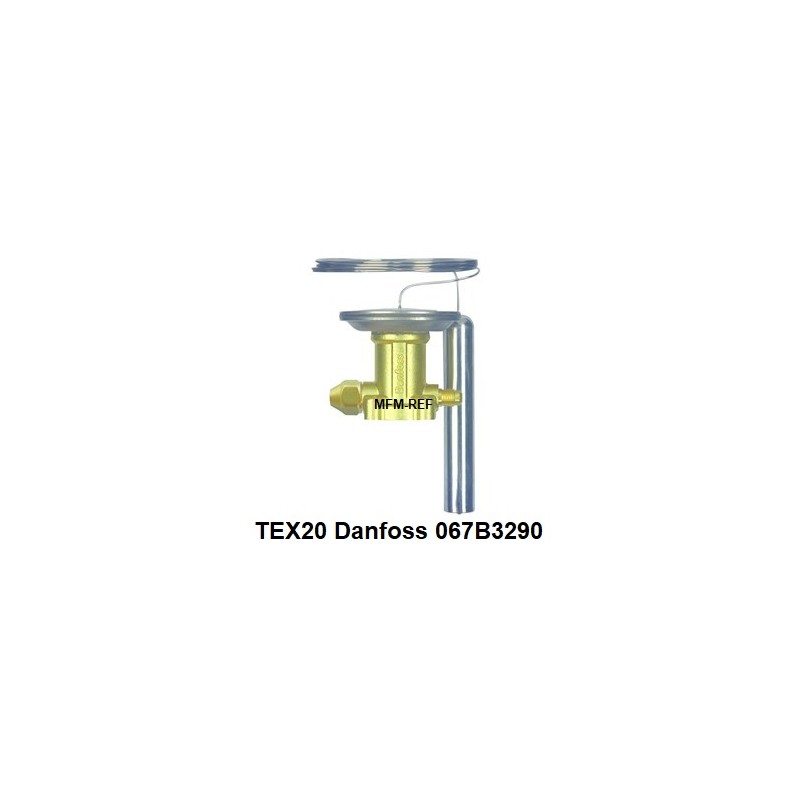Danfoss TEX20 R22/R407C 1/4 flare element for expansion valve.067B3290