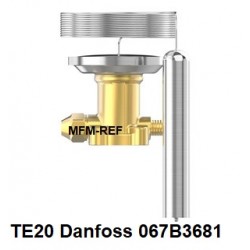 Danfoss TE20 R513A 1/4" flare  Element für Expansionsventil  .067B3681