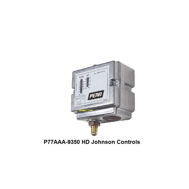 P77AAA-9350 Johnson Controls interruptores de pressão alta 3/30 bar