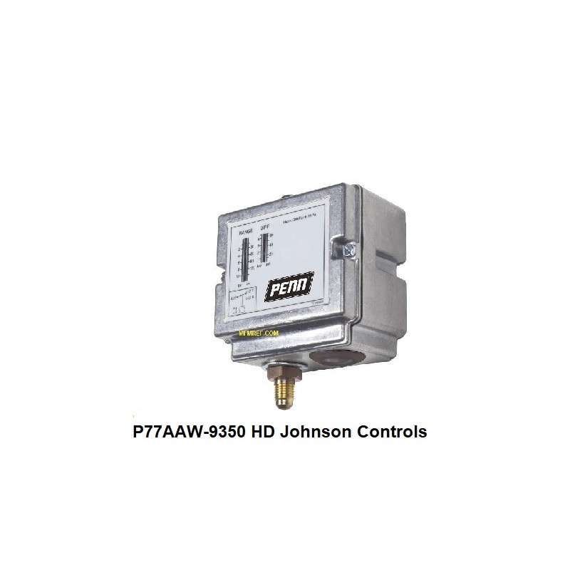 P77AAW-9350 Johnson Controls  interruptores de pressão alta 3/30 bar