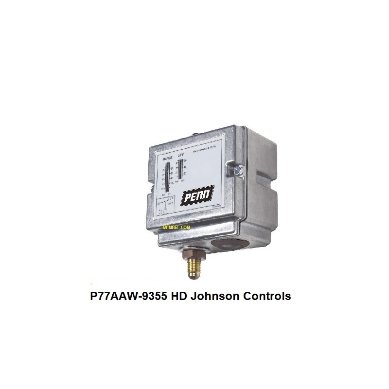 P77AAW-9355 Johnson Controls  interruptores de pressão alta 3/42 bar
