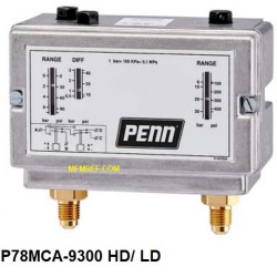 P78MCA-9300 Johnson Controls  combinato di interruttori a bassa-alta pressione