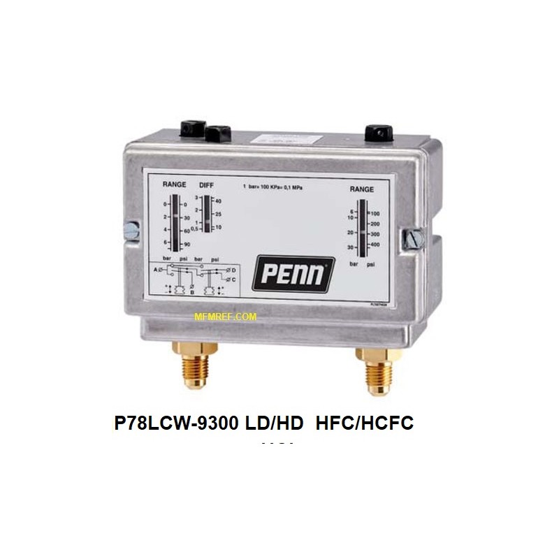 P78LCW-9300 Johnson Controls  baixa-alta pressão HFC/HCFC