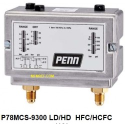 P78MCS-9300 Johnson Controls pressostat HFC-HCFC -0.5-7bar /3-30 Bar