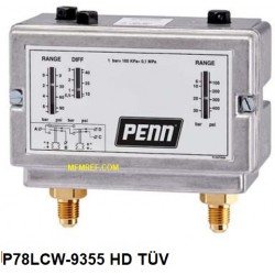 P78LCW-9355 Johnson Controls  Comutadores de alta pressão (TÜV)