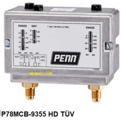 P78MCB-9355 Johnson Controls  Comutadores de alta pressão  CE (TÜV)
