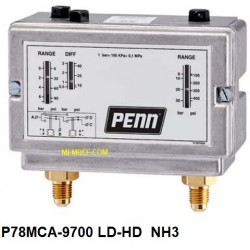 P78MCA-9700 Johnson Controls lage-hogedruk pressostaat voor ammoniak