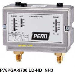 P78PGA-9700 Johnson Controls interrupteurs de haute-basse pression NH3