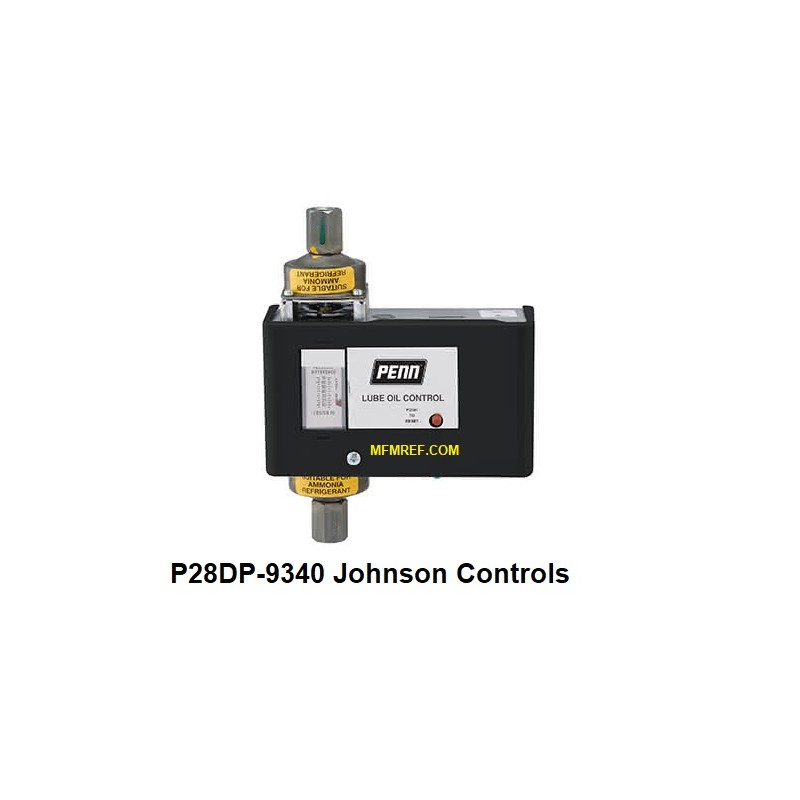 P28DP-9340 Johnson Controls interrutor de pressão diferencial do óleo
