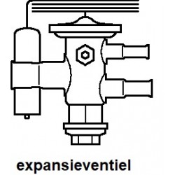 TUAE Danfoss R407C 3/8 x 1/2 expansion ventil ohne MOP 068U2327