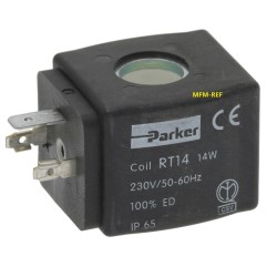 RT14 Parker Coil for Solenoid valve 230V 50/60Hz 14W