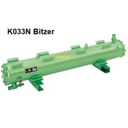 K033N-2P/4P Bitzer intercambiador de calor condensador refrigerado por agua caliente gas