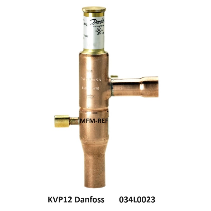 KVP12  Danfoss evaporator pressure regulator 1/2" ODF. 034L0023