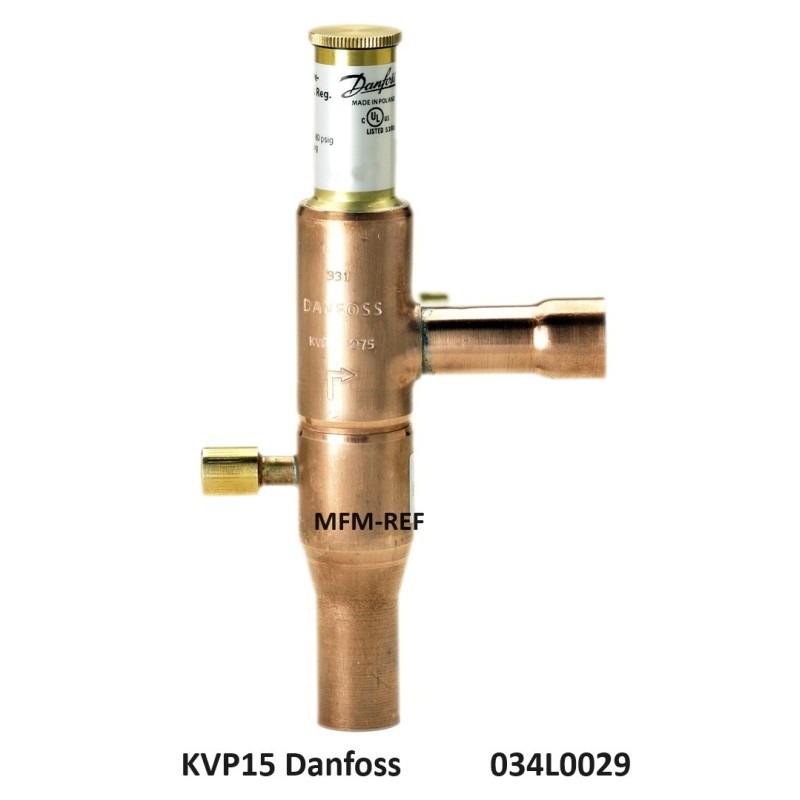 KVP15 Danfoss verdamperdruk regelaar 5/8" ODF. 034L0029