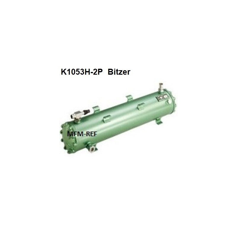 K1053H-2P Bitzer water cooled condenser,heat exchanger hot gas