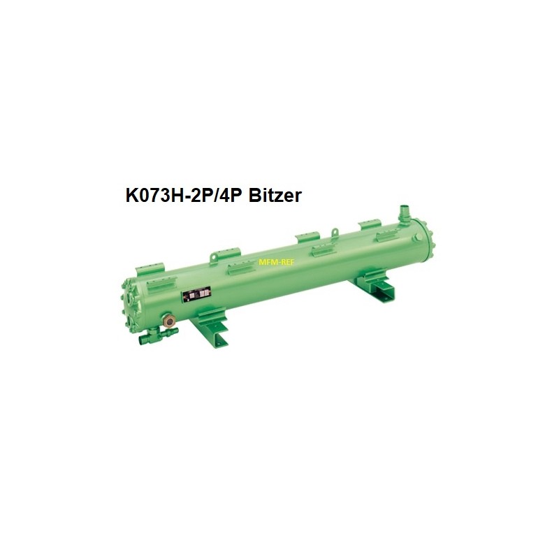 K073H-2P/4P Bitzer intercambiador de calor condensador refrigerado por agua caliente gas