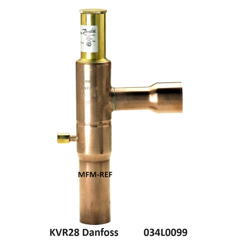 Danfoss KVR28 regulador de pressão de condensação 28mm. 034L0099
