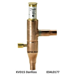 KVD15 Danfoss receiver pressure regulators 5/8 ODF. 034L0177