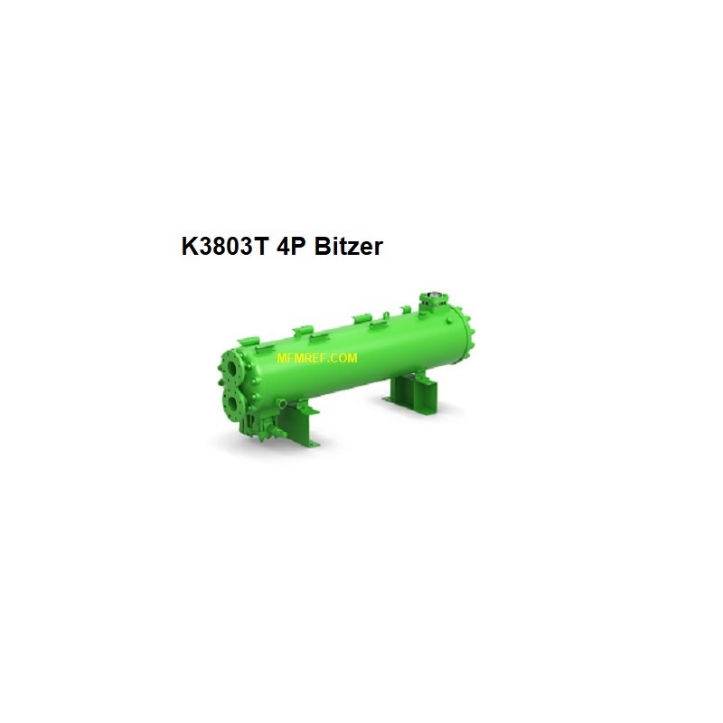 Bitzer K3803T-4P city water cooled condenser heat exchanger hot gas