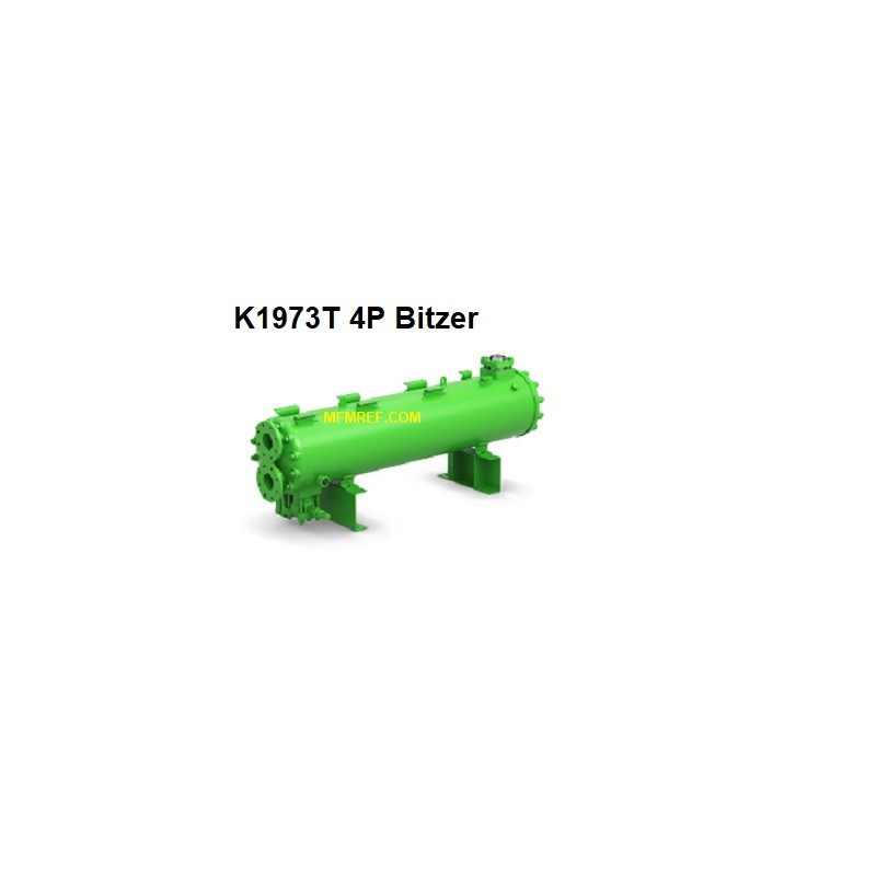 K1973T-4P Bitzer intercambiador de calor condensador refrigerado por agua caliente gas