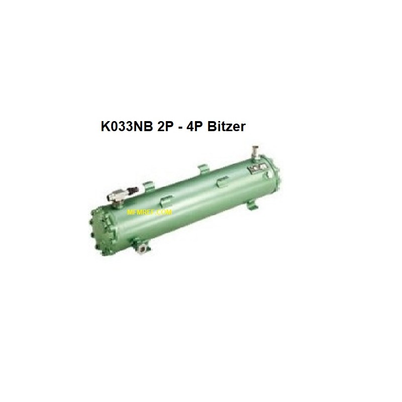 K033NB 2/4P Bitzer intercambiador de calor condensador con aqua de mar