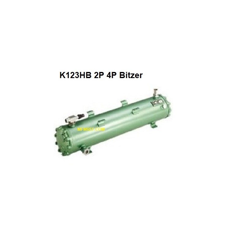 K123HB 2P/4P Bitzer água de refrigeração do condensador/trocador calor