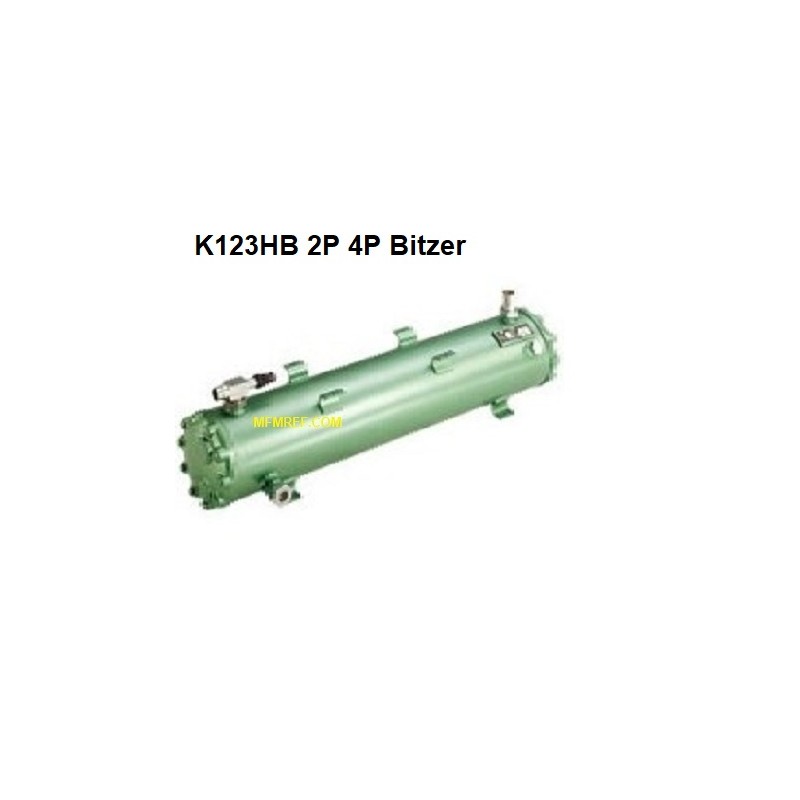 K123HB 2P/4P Bitzer de condenseur/chaleur refroidi à l’eau chaude gaz