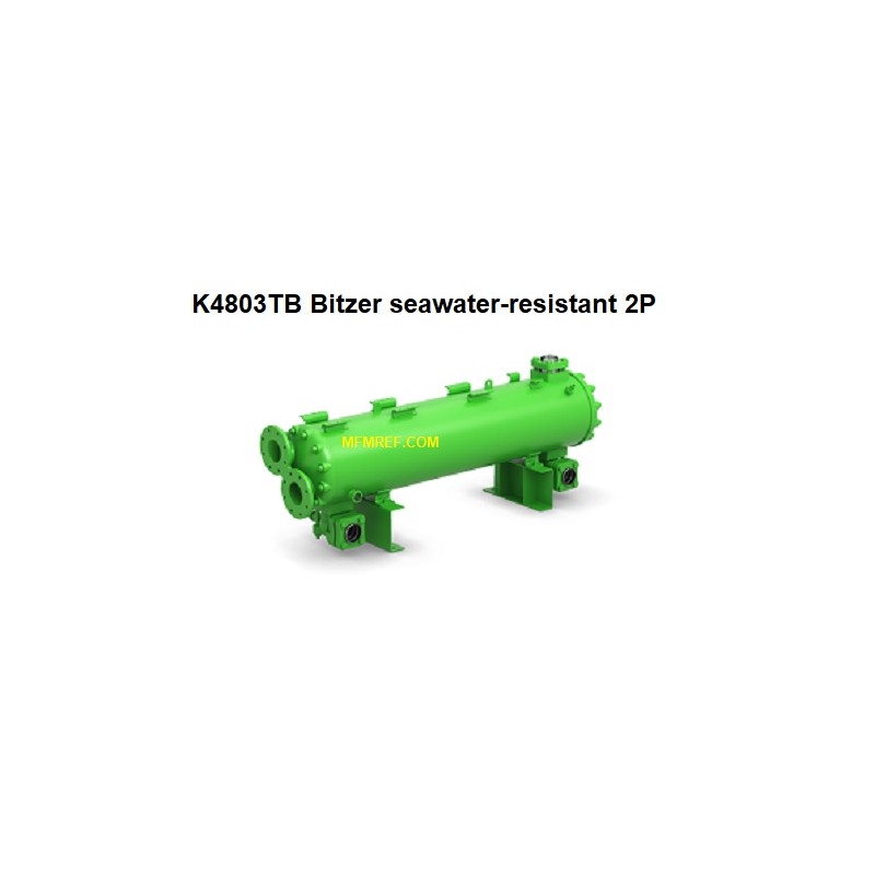 K4803TB-2P Bitzer watergekoeld condensor persgaswarmtewisselaar zeewat