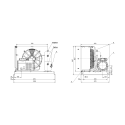 LH64E/2EES-3Y-40S Bitzer luchtgekoelde aggregaat 400V-3-50Hz